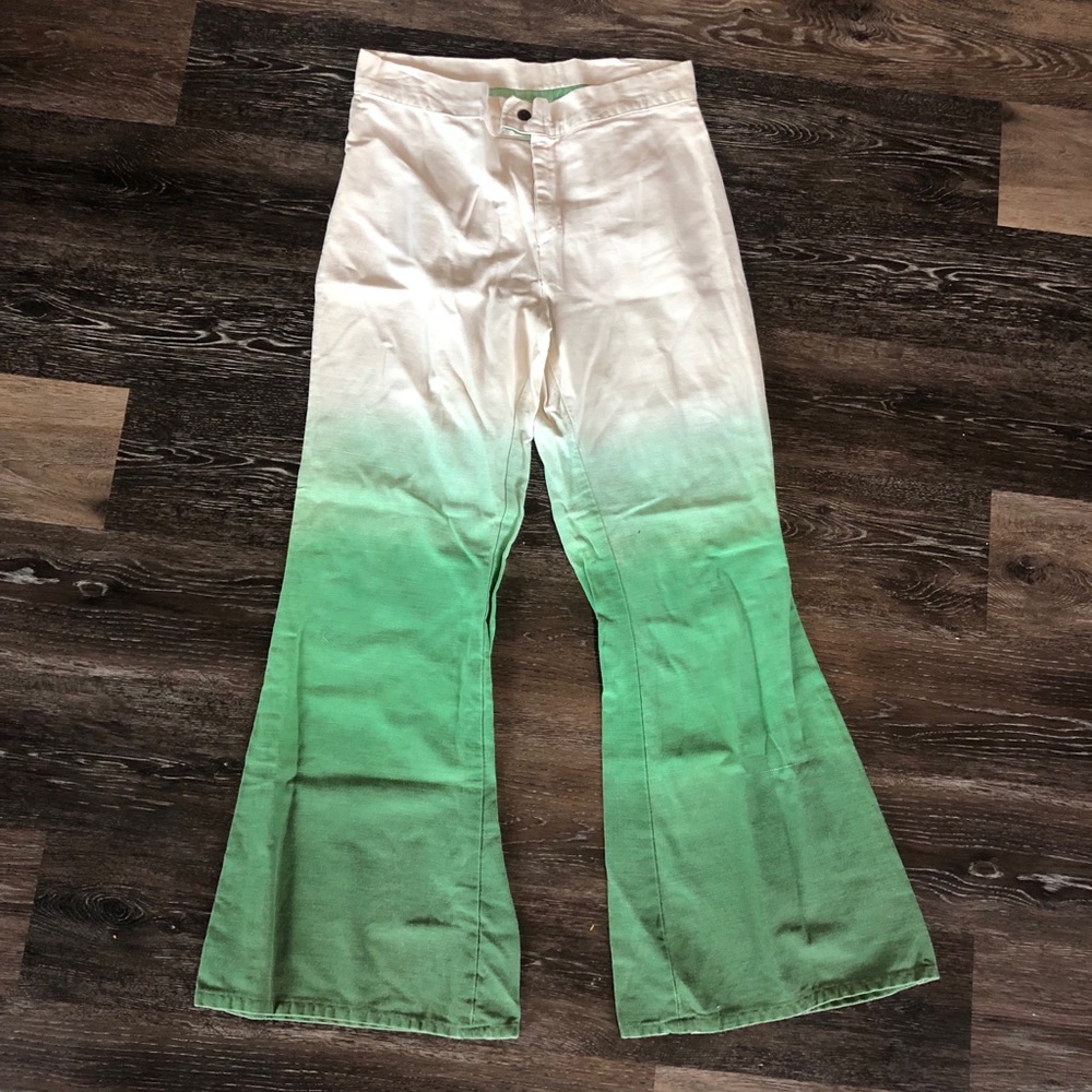 VINTAGE 70S TIE DYE BELL BOTTOMS